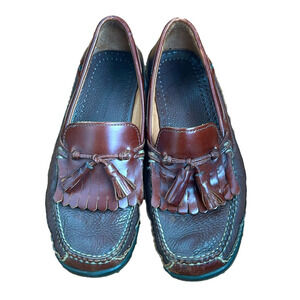 🌿Johnston & Murphy men’s dress shoes, brown leather upper, size 10🌿